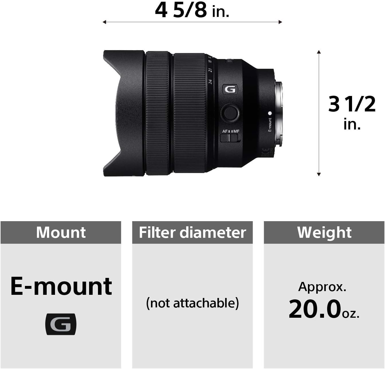 Amazon | Sony - FE 12-24mm F4 G 広角ズームレンズ(SEL1224G
